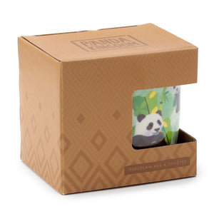 Panda Gift -Porcelain Mug & Coaster Set