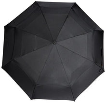 Load image into Gallery viewer, Amazon Basics Automatic Travel Umbrella with Wind Vent, Black, One Size