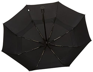 Amazon Basics Automatic Travel Umbrella with Wind Vent, Black, One Size