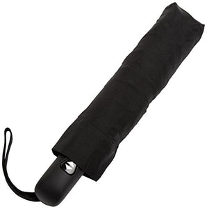 Amazon Basics Automatic Travel Umbrella with Wind Vent, Black, One Size