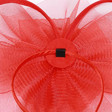 Load image into Gallery viewer, Fascinators Hat Headband- Ladies Wedding Hat ( red ) | j and p hat