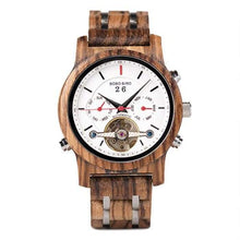 Load image into Gallery viewer, Automatic Mechanical Watches Men Wooden Luxury watch-J and p hats -