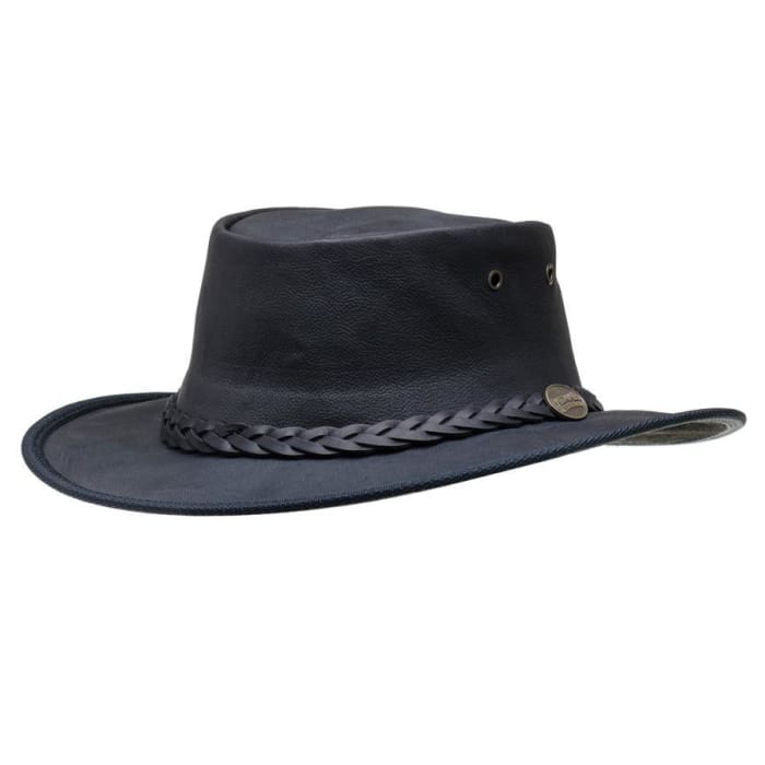Barmah Leather Hat 1019 Sundowner Black Leather - men’s and ladies lea ...