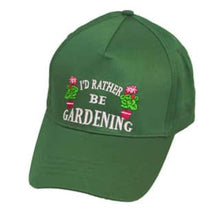 Load image into Gallery viewer, I d rather be gardening baseball cap one size fits all-J and p hats -
