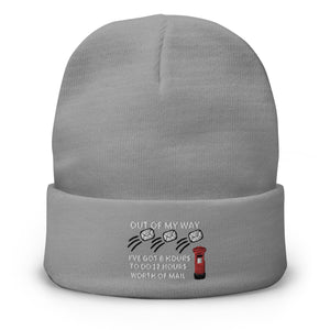 Postman funny Embroidered Beanie Hat | j and p hats 