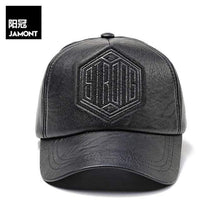 Load image into Gallery viewer, Leather Lookalike Baseball Cap Mens Adjustable Baseball Caps-J and p hats -