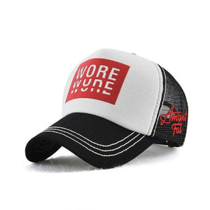 Men's Baseball Cap Trucker Style Mesh Cap Hats For Men-J and p hats -