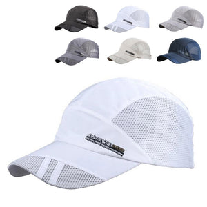 Mens summer baseball cap Cool Quick Dry Mesh Cap 6 Colours