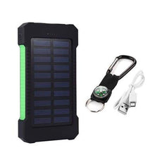 Load image into Gallery viewer, Solar Power Bank Waterproof 20000mAh Solar Charger 2 with LED Light-J and p hats -