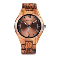 Load image into Gallery viewer, Wood Men Watch Luxury Design-J and p hats -